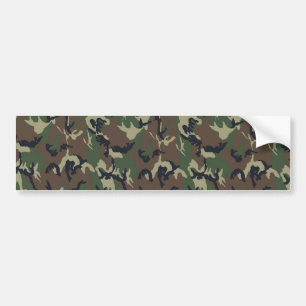 Military Forest Camouflage Bumper Sticker