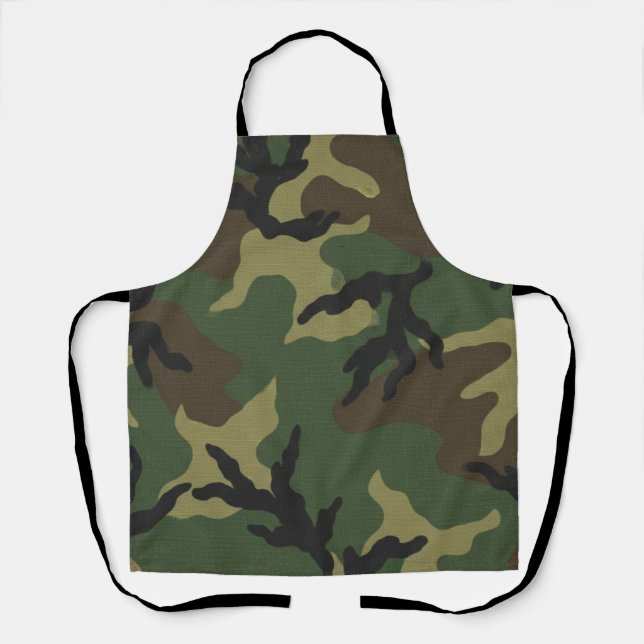 Military Forest Camouflage Pattern Apron (Front)