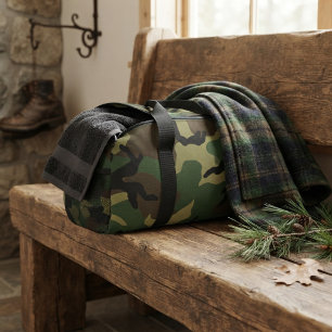 Military Forest Camouflage Pattern Duffle Bag