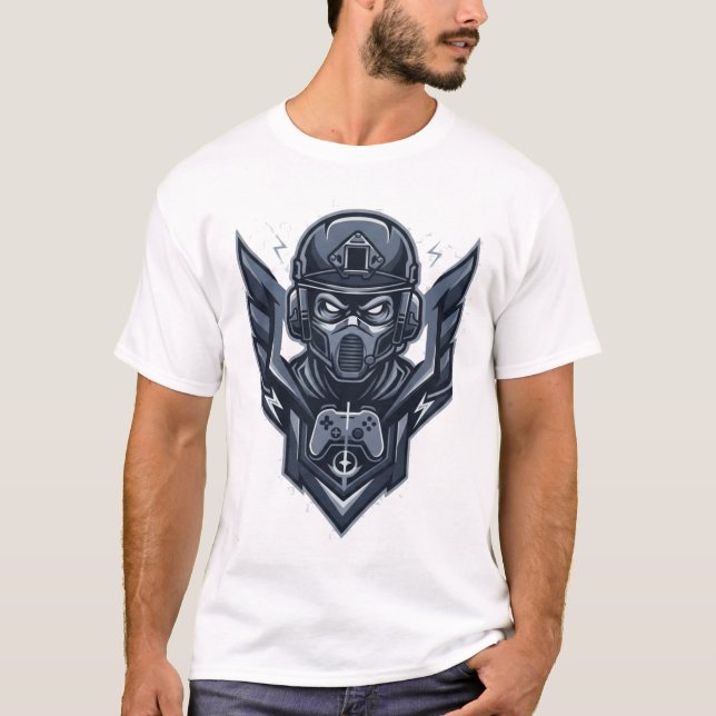 Military Gamer Emblem T-Shirt (Front)