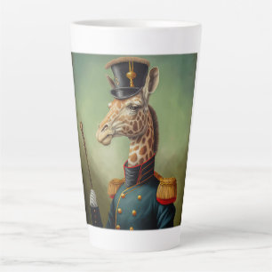 Military Giraffe Latte Mug