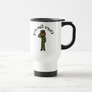 Military Girl - Dark Travel Mug