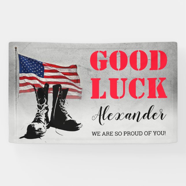 Military Going Away Party Banner (Horizontal)