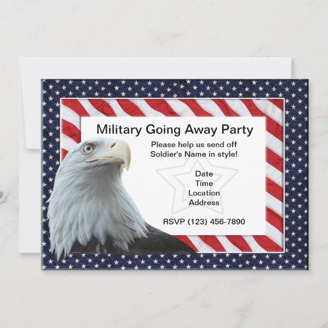 Military Going Away Party Invitations (Front)