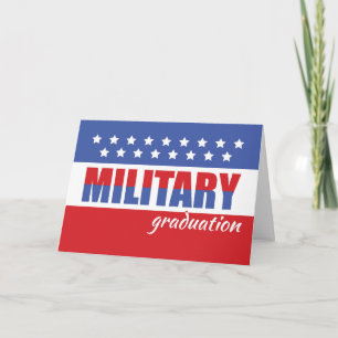 Military Graduation Congratulations with Stars Card