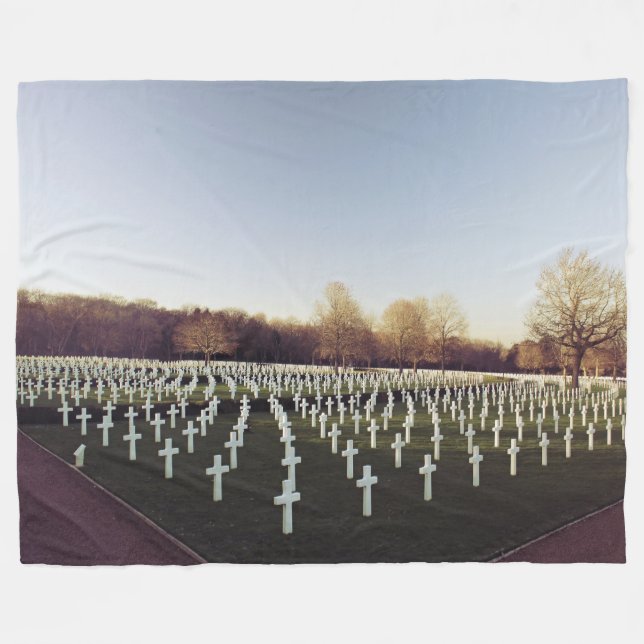 MILITARY GRAVES FLEECE BLANKET (Front (Horizontal))