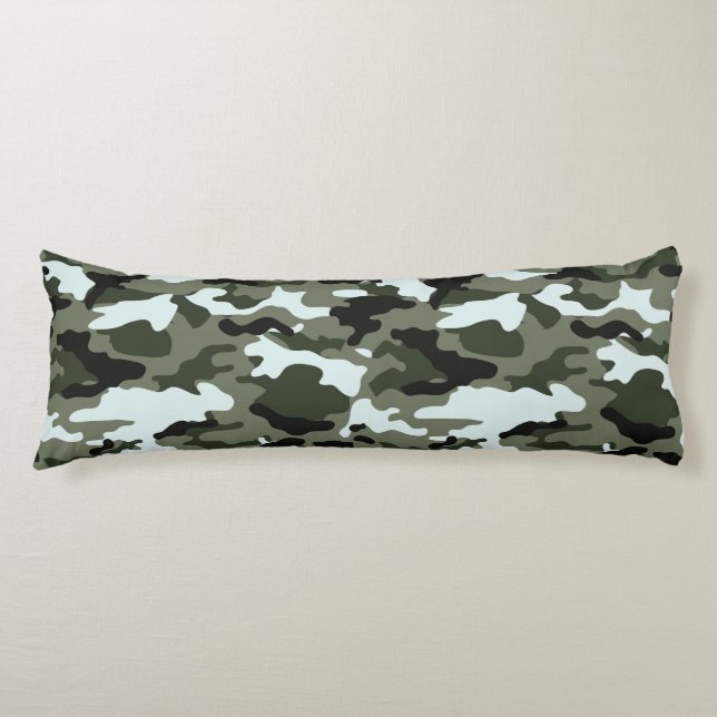 Military Green Camo Body Cushion (Front)