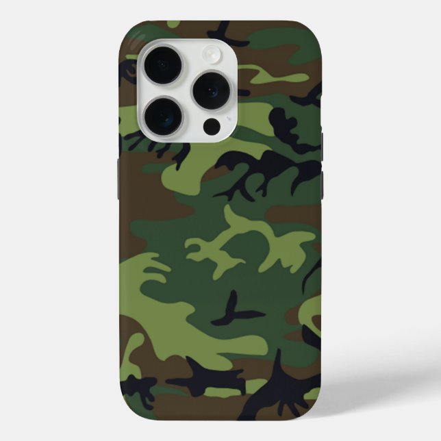 Military Green Camouflage Case-Mate iPhone Case (Back)