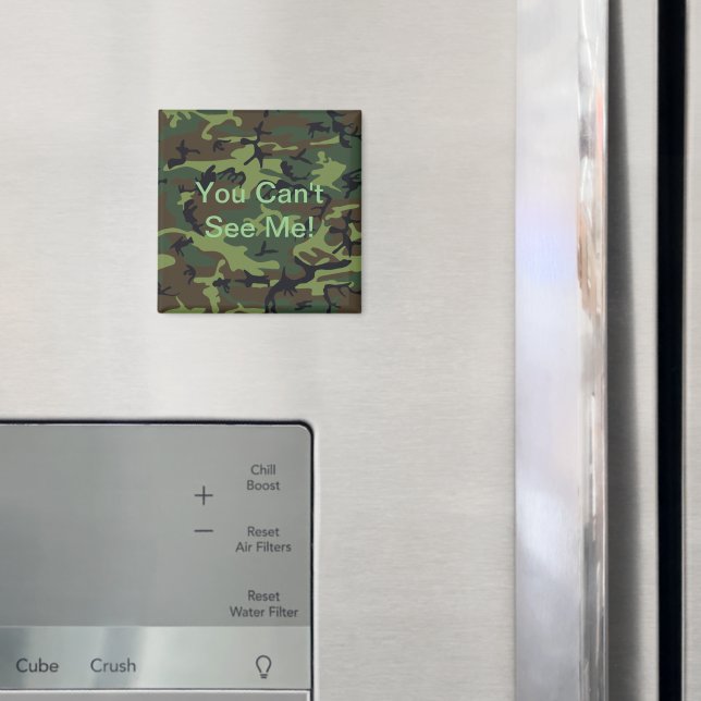 Military Green Camouflage Magnet (In Situ (Fridge))