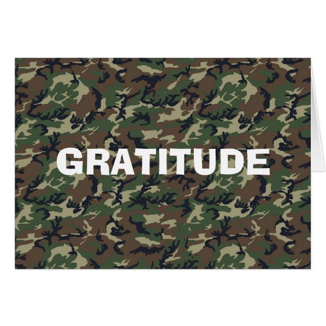 Military Green Camouflage Pattern (Front Horizontal)