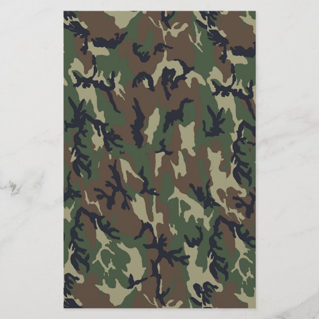Military Green Camouflage Pattern (Front)