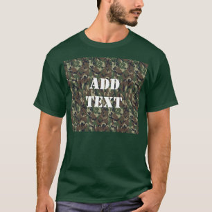 Military Green Camouflage Pattern T-Shirt