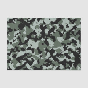 Military Green Camouflage Pattern Tissue Paper