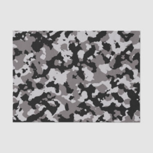 Military Grey Camouflage Pattern Tissue Paper