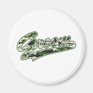 Military Groom Camouflage Magnet