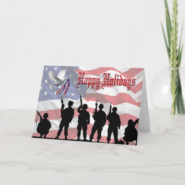 Military Happy Holidays Card (Front)