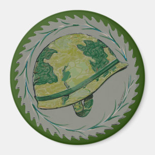 Military Helmet Magnet