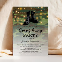 Military Homecoming Farewell Party Invitation