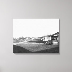 Military Homes in Residential Area of Fort Meade Canvas Print