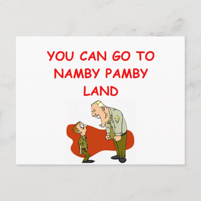 military humour postcard (Front)