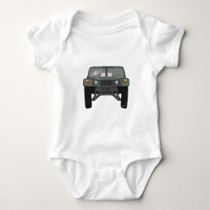 Military Humvee H1 Baby Bodysuit