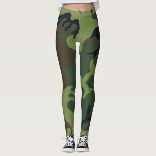 Military Hunting Camo Yoga Pants, Fun Leggings