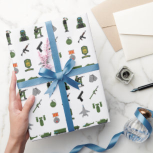 Military Icon Wrapping Paper