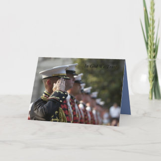 military inspirational card