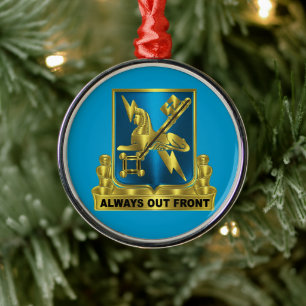 MILITARY INTELLIGENCE METAL TREE DECORATION