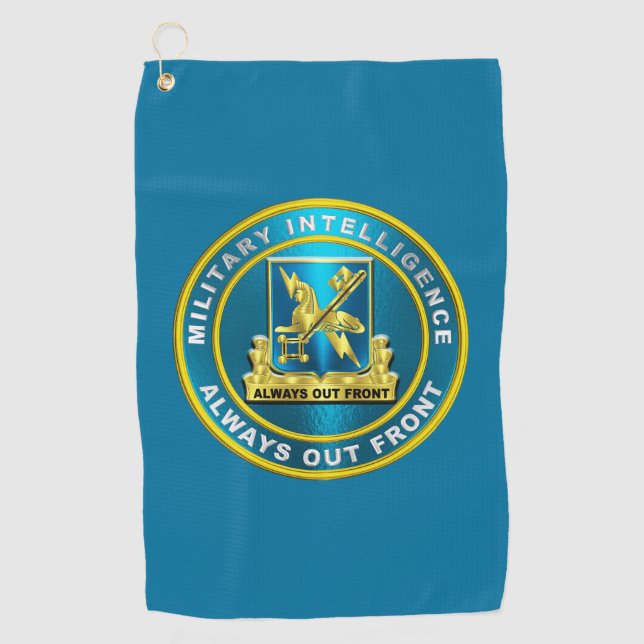 Military Intelligence MI Golf Towel (Front)
