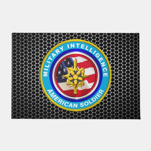 Military Intelligence Veteran  Doormat (Front)