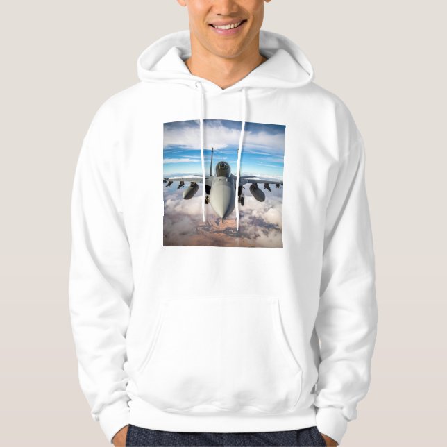 military jet hoodie (Front)