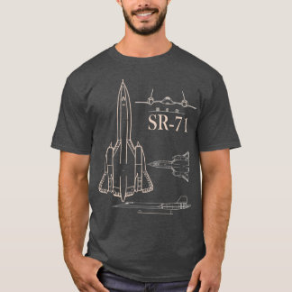 Military Jet SR71 Blackbird Pilot Airman product  T-Shirt