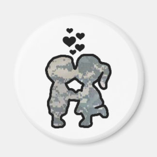 Military Kisses Magnet