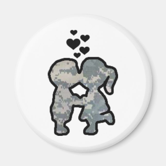 Military Kisses Magnet (Front)