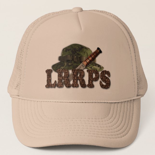 military LRRP LRRPS Recon Snipers Army Rangers Trucker Hat (Front)