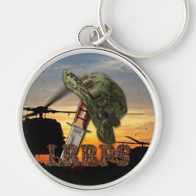 Military LRRP LRRPS Recon Snipers Sniper SOF Key Ring (Front)