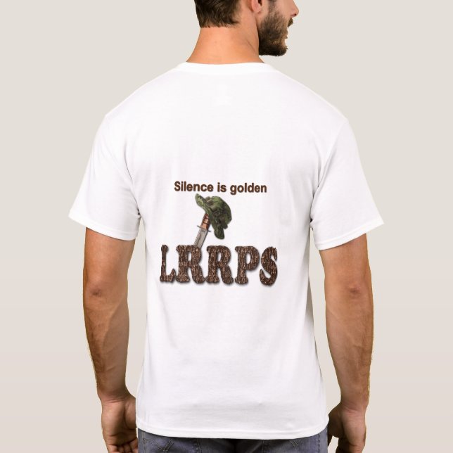 Military LRRPS Air Force Army Marines Navy T-Shirt (Back)