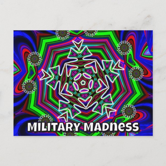 Military Madness (you may change the words) Postcard (Front)