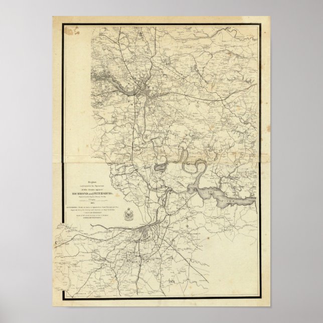 Military Map of the United States Poster (Front)