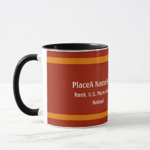 Military Marine Corps Defence emblem personalise Mug