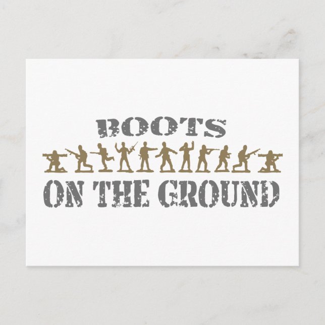 Military Men - Boots on the Ground Postcard (Front)