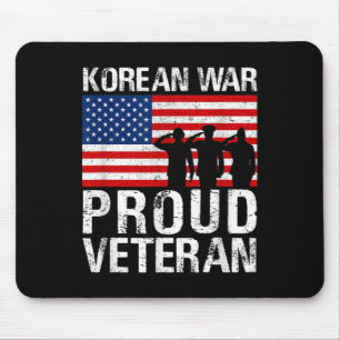 Military Men Women Proud Korean War Veteran Mouse Mat