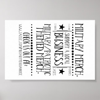 Military Merch. Advertisement Poster