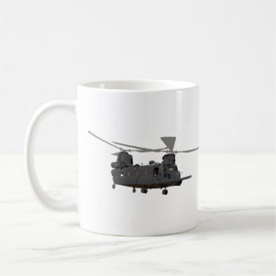 Military MH-47 Chinook Helicopter Coffee Mug