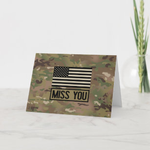 Military - Miss You Card