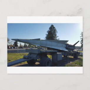 Military Missile Launcher on Wheeled Trailer Postcard