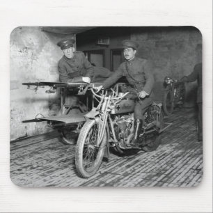 Military Motorcycle EMT, 1910s Mouse Mat