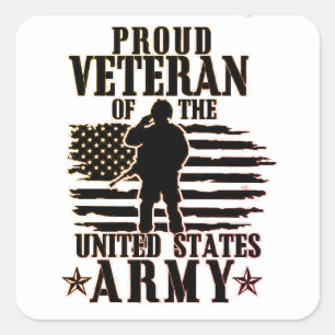 Military Mum Dad armed Forces day Square Sticker