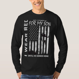 Military Mum Dad I Wear Red On Friday Son Support T-Shirt